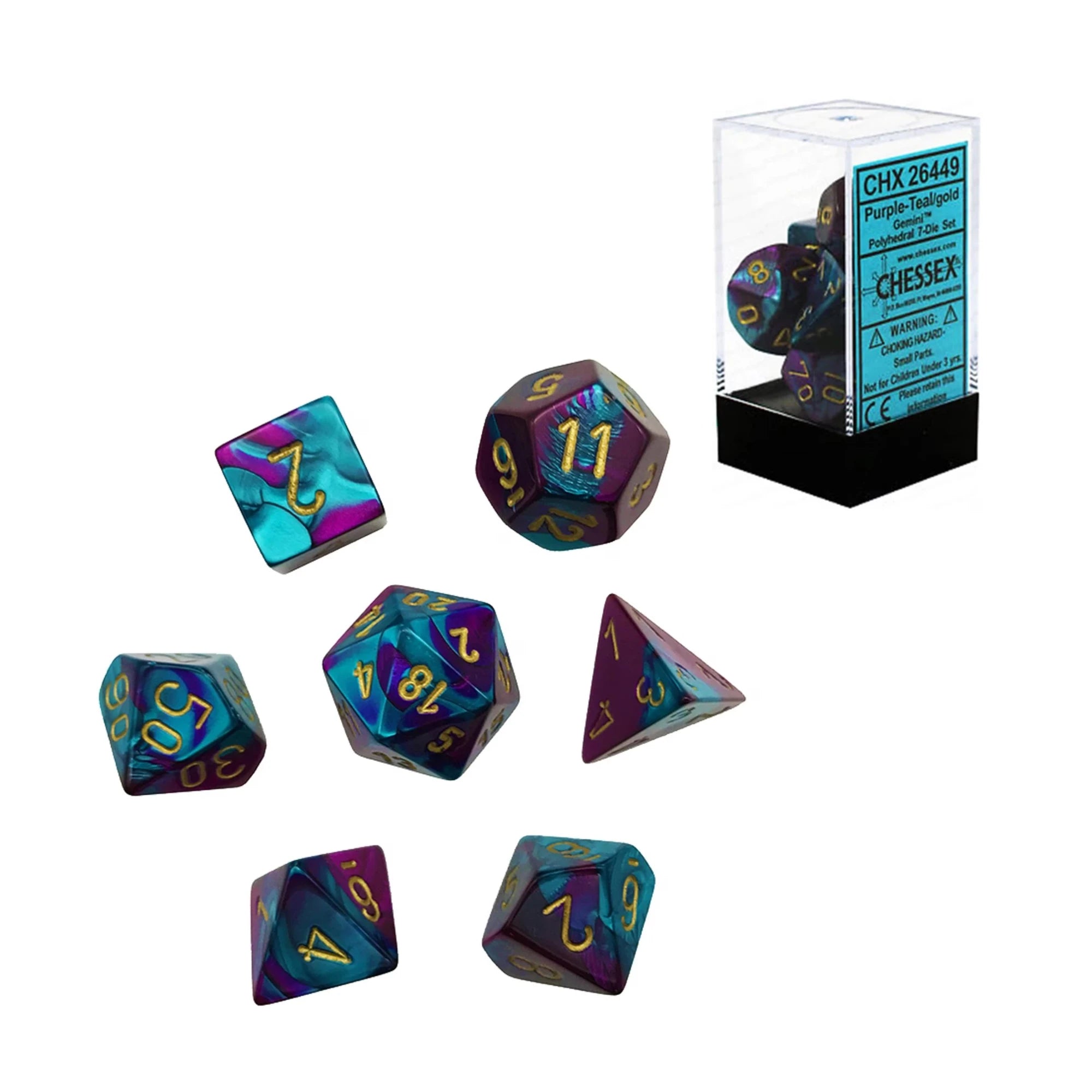 Gemini Polyhedral Würfel Set (7 Stk.)